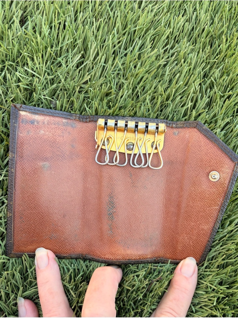 Rare Louis Vuitton Amiet Monogram KeyCase France Datecode Inside Authentic - Picture 6 of 13